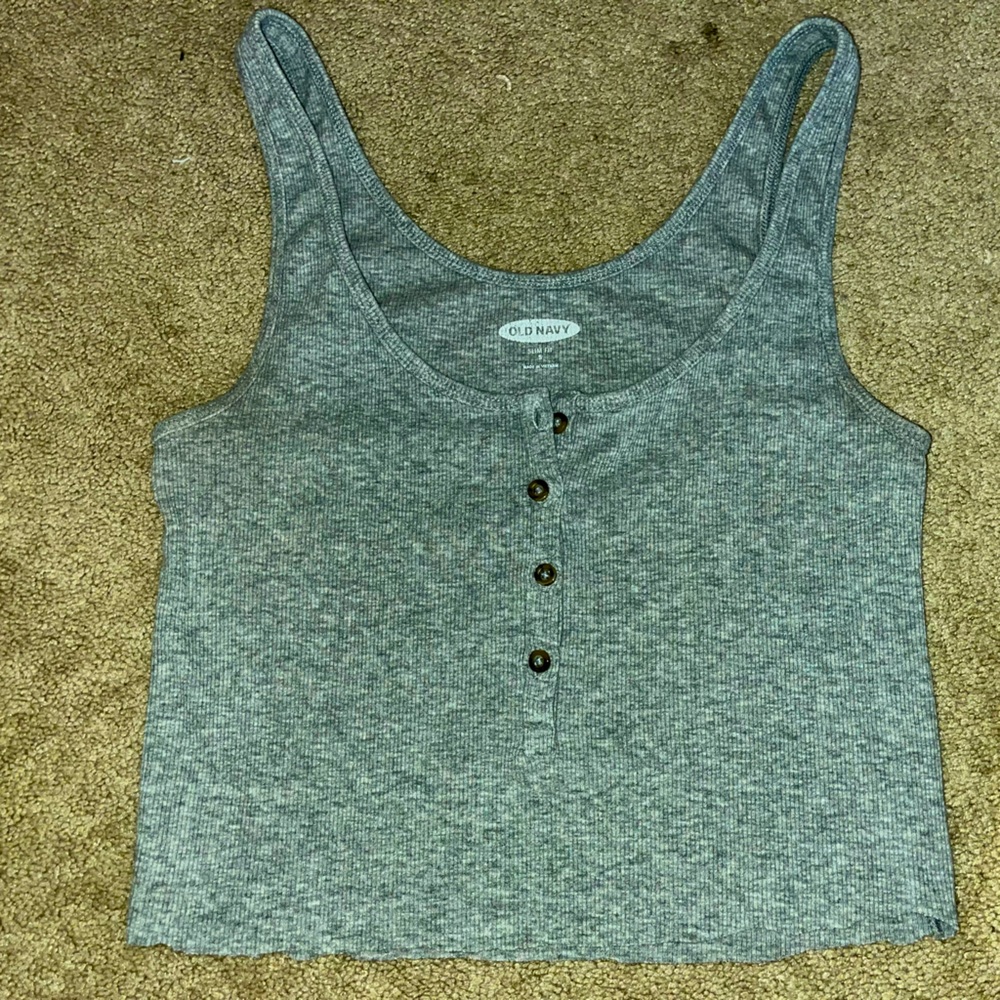 Size small gray crop top